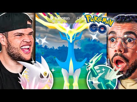 EDUKOF & CRIS vs XERNEAS C/ SHINY LIBERADO | Cris | #pokemongo