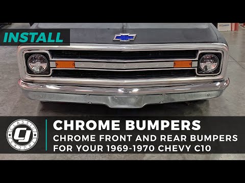 Classic Chevy Chrome Front & Rear Bumpers | 1967-1970 C10 Install