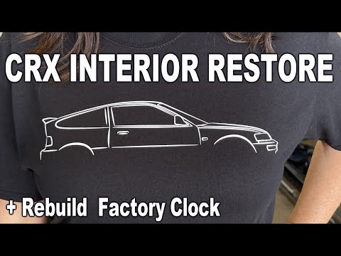 1990 CRX Si , How to:  Dye and refresh , clock clean up - Part 11