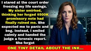 My Bank Froze Every Penny I Own—My Sister Forged a $500K Promissory Note Behind My Back and...