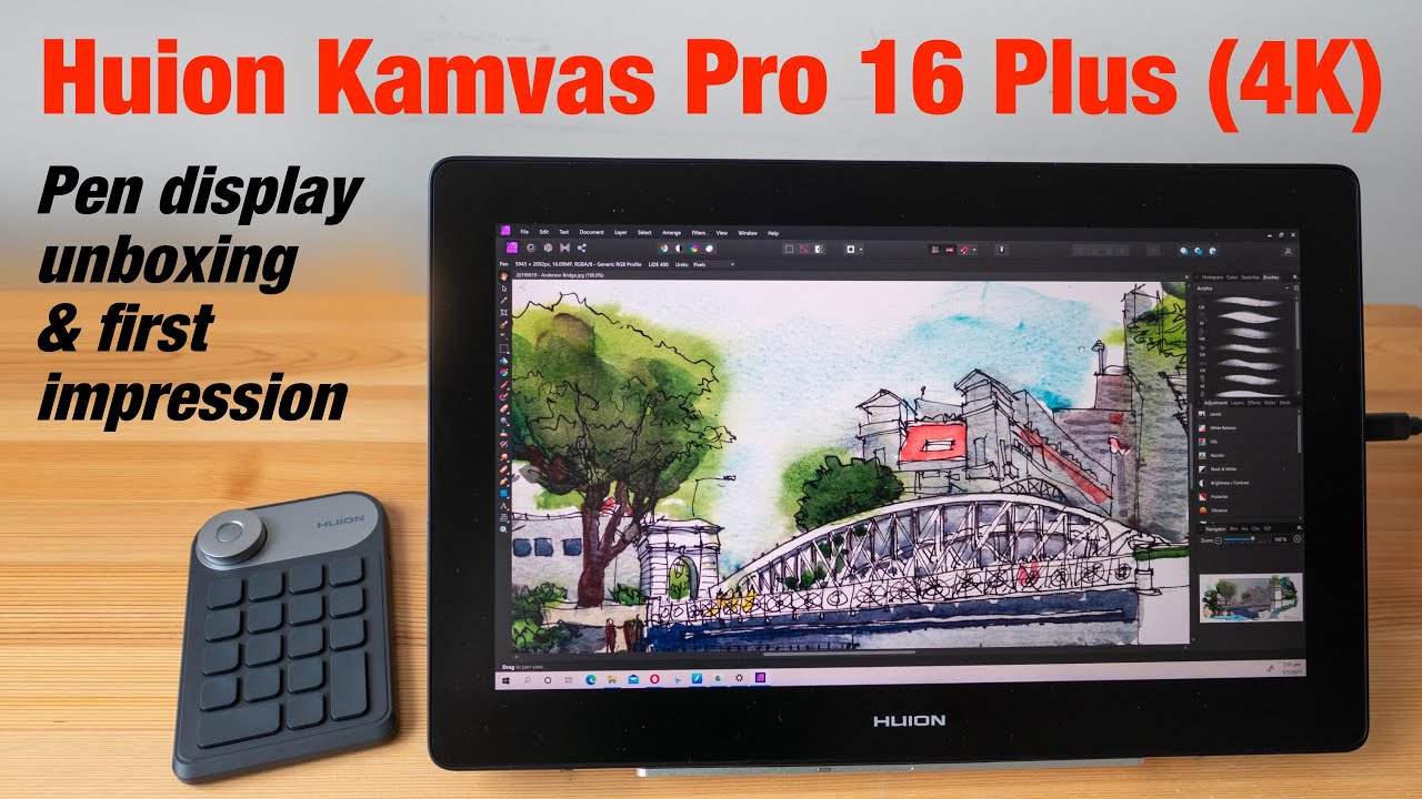 Tablette Graphique huion pro 16 4K video thumbnail