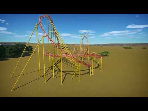 Inversion 10 Looping Roller Coaster Flamingo Land - Totally Realistic Planet Coaster Recreation