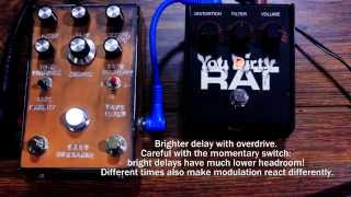 INDUSTRIALECTRIC ECHO DEGRADER guitar and bass demo