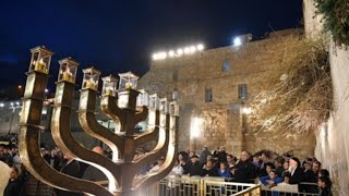 שידור חי נר רביעי של חנוכה בכותל המערבי - Live broadcast - Fourth night of Chanukah at the Western W