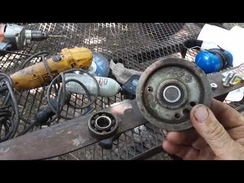 Honda 4514 / 4518 deck idler pulley hack, 76130-758J00 (obsolete/discontinued)