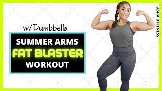 15 Mins Toned Arms Workout | Beginner, Low Impact, Small Weights