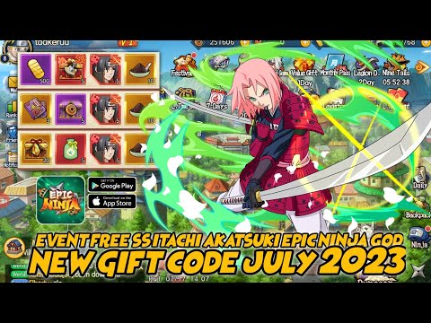 Event free SS Itachi Akatsuki & New Code July 2023 Naruto Epic Ninja