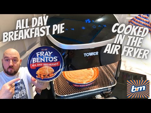 ALL DAY BREAKFAST PIE Cooked in my TOWER AIR FRYER | Fray Bentos | WILL IT COOK ALL THE WAY THROUGH?