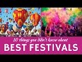 Best Festivals in the World: 10 Unusual Celebrations and National Customs