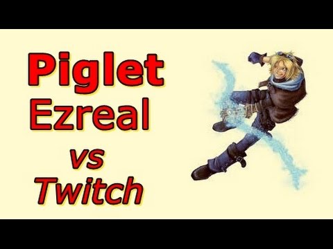 LOL Pro - Piglet Ezreal vs Twitch - Korea SoloQ (Full game)