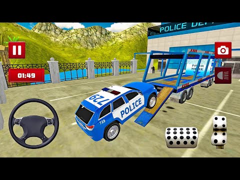 Transporting Jeep Compass in Cargo Plane - Police Cars Transport Truck - Android Gameplay