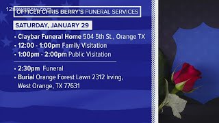 Vidor Police officer Chris Berry's funeral arrangements set in Orange following his COVID-19 battle