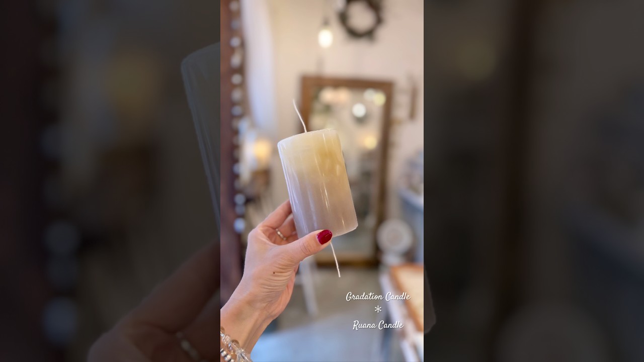 くすみカラーのグラデーションキャンドル🕯️✨#グラデーションカラー #キャンドル作り #キャンドル#candle#craft #candlemaking #handmade#gradation