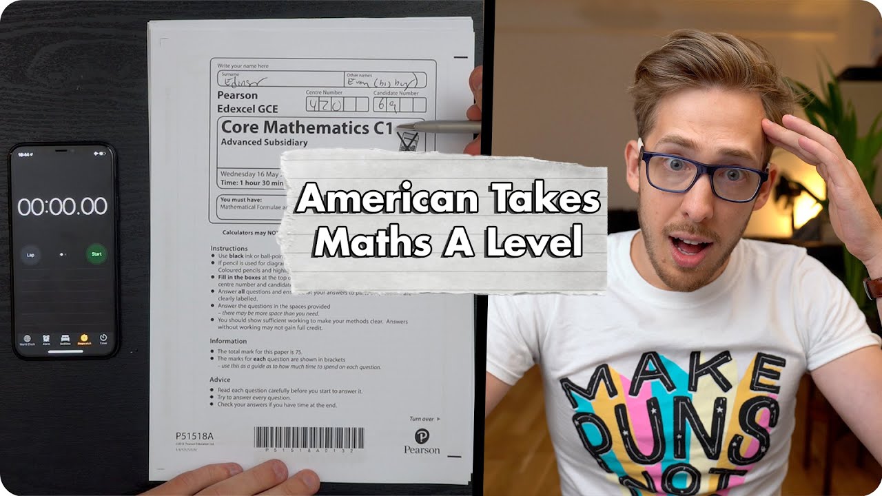 American Takes British A Level Maths Test