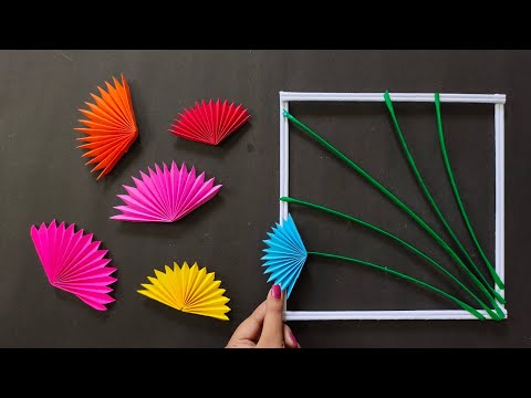 Beautiful wall hanging craft/Easy paper craft for home decoration/Paper flower wallmate/Paper craft