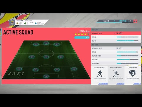 FIFA 20 ULTIMATE TEAM 4-3-2-1 CUSTOM TACTICS