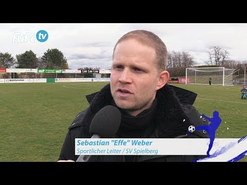 Sebastian "Effe" Weber - SV Spielberg - zum Spiel vs. FC 08 Villingen, FuPa.tv-Interview, 9.3.2019