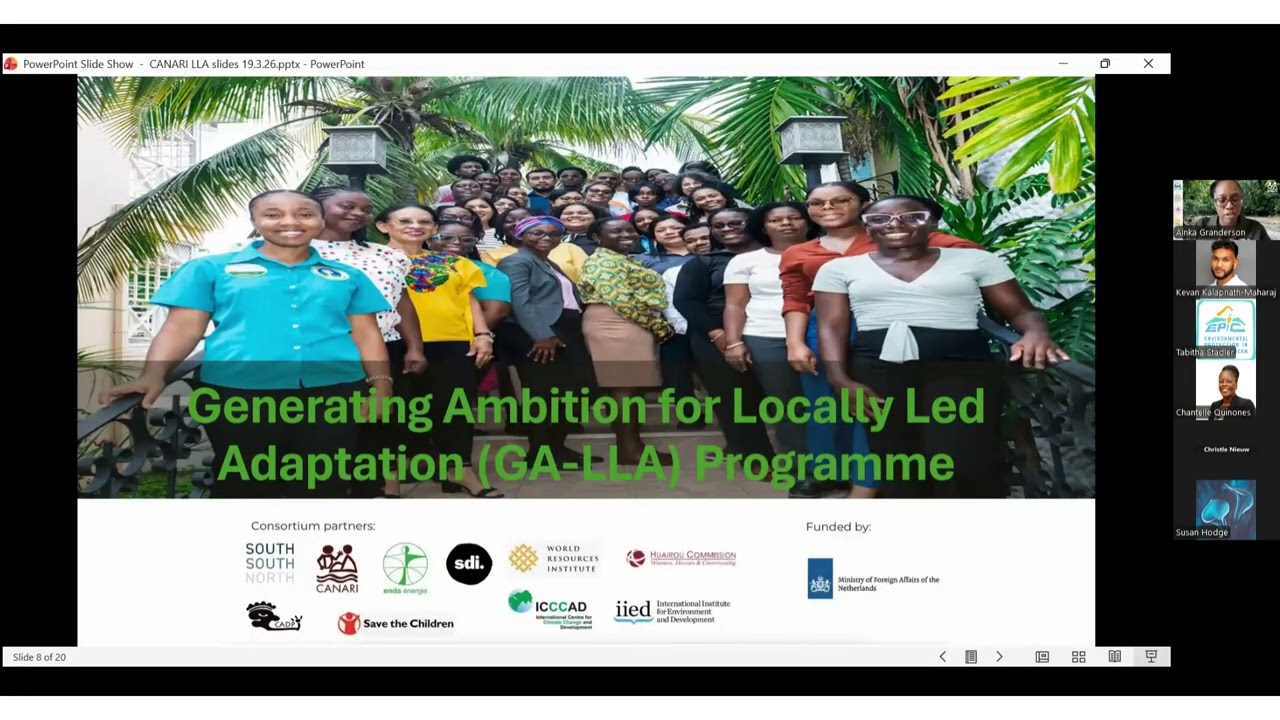 Caribbean Resiliency & Climate Conversations - Generating Ambition for Locally Led Adaptation