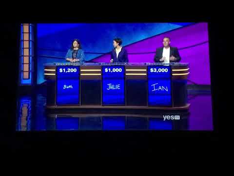 Jeopardy, Beth Stewart Day 2 - 1st Daily Double (11/26/19)