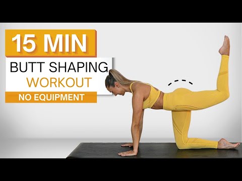 15 min BUTT SHAPING WORKOUT | No Equipment | No Squats | Glute Activation