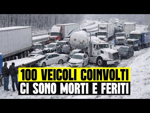 A major highway accident involving 100 cars leaves many dead and injured.