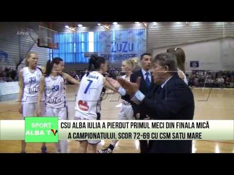 CSU Alba Iulia a pierdut primul meci din finala mica