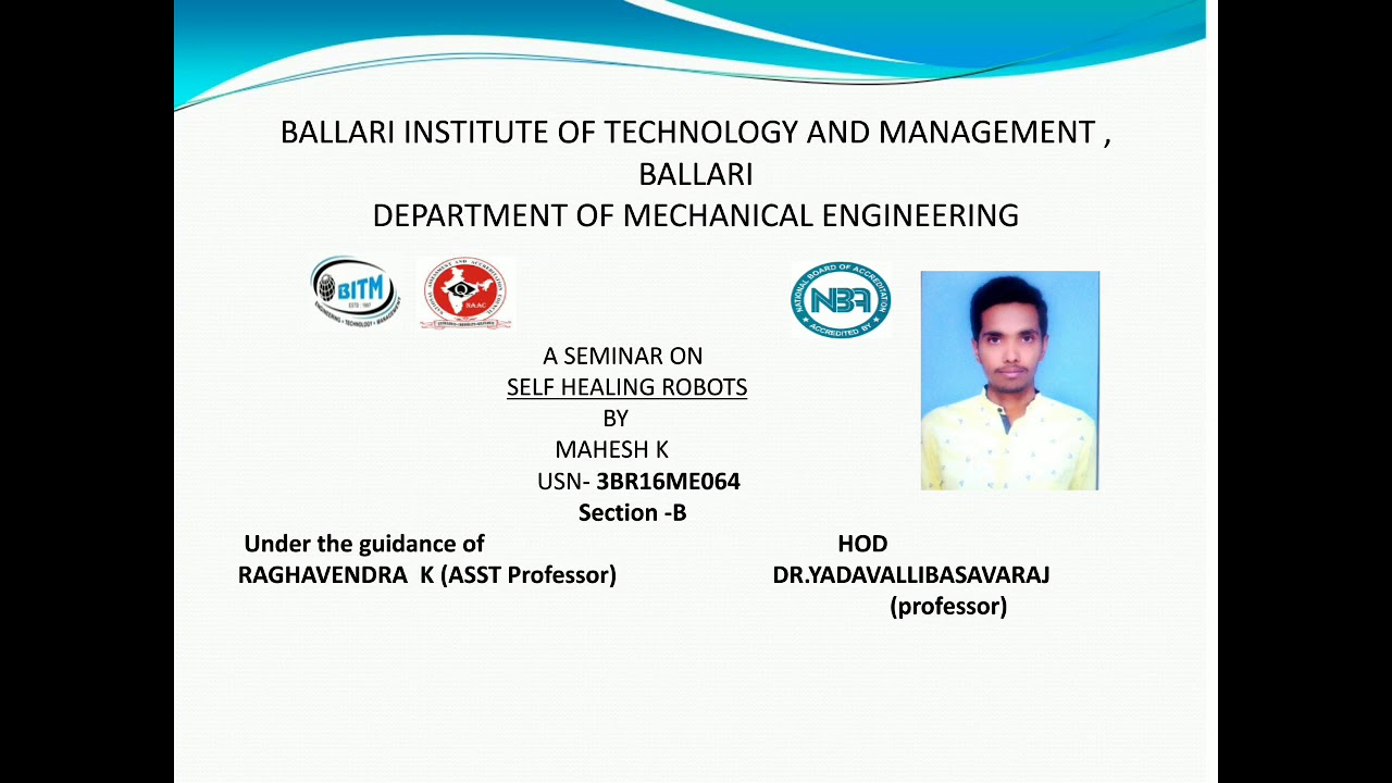 Self healing robots.