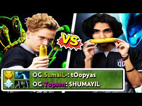 Topson Meets SumaiL in Ranked Game — OG's GODS DOTA 2
