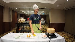 Maxwell learns to cook dumplings in Hong Kong