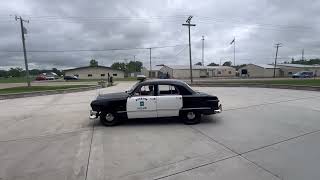 1950 Ford Deluxe Fordor Sedan Police Car Drive Away