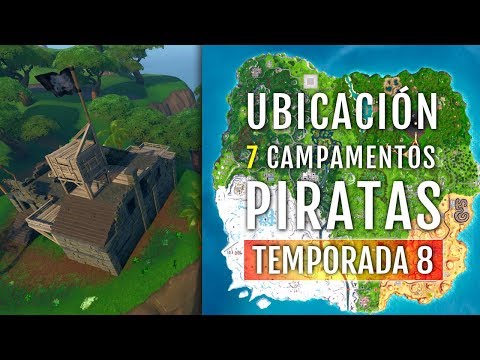 Visita Todos Los Campamentos Piratas Desafios Semana 1 De Fortnite - ubicacion 7 campamentos piratas semana 1 retos temporada 8 fortnite battle royale