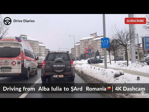 🚗 Alba Iulia to Șard | 4K Dashcam Drive 🇷🇴