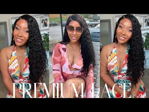 HD Lace Wear Go Glueless Wigs 5x5 Lace Human Hair Wigs With Bangs Straight Body Wave
