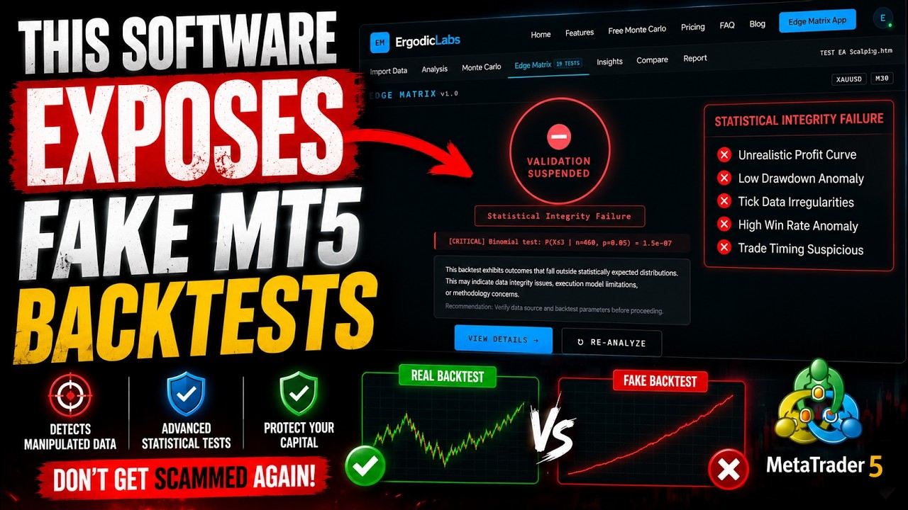Exposing fake manipulated overfitted MT4 MT5 cTrader backtests