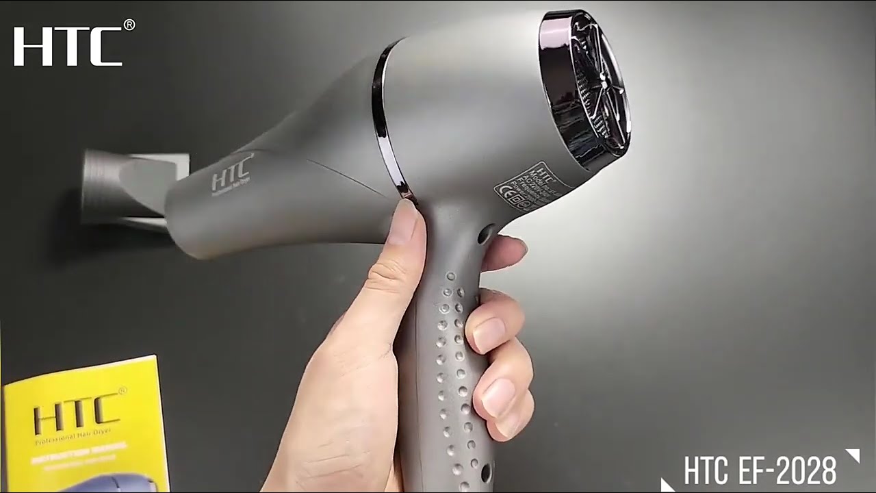 HTC - Sèche-cheveux professionnel EF-2028 video thumbnail