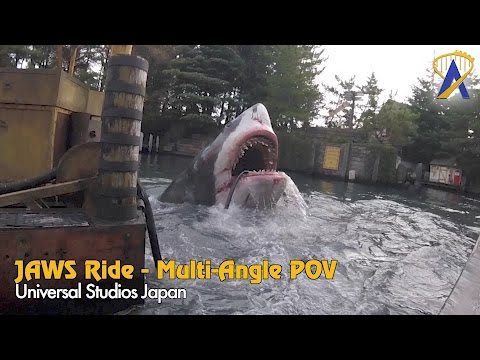 Jaws Ride at Universal Studios Japan - 2016 Multi-Angle POV