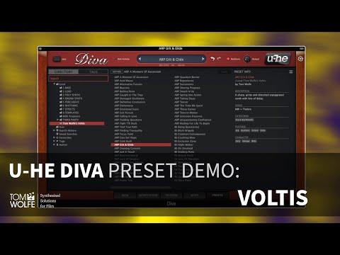 U-he Diva: Voltis Preset Walkthrough (Cinematic Presets)