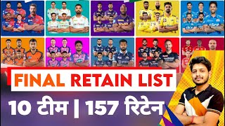 IPL 2023 - Final Retain List Of 157 Players | Retention & Release List | MY Cricket Production