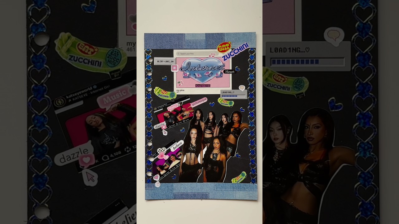 ASMR Journal Katseye Internet Girl Collage #asmr #journal #scrapbooking  #katseye #internetgirl