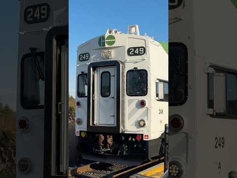 Go Transit 249 Making A Return #train #railway #railfan #railroad #gotrain #gotransit #passengerrail