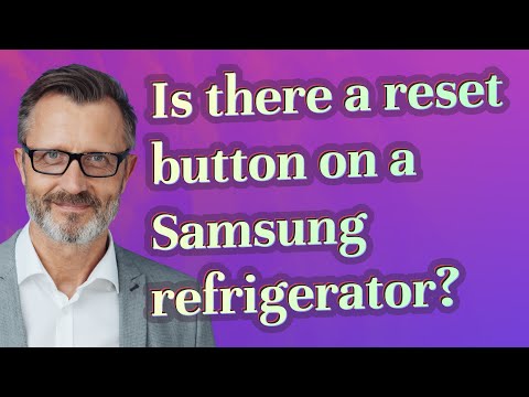 Is there a reset button on a Samsung refrigerator?
