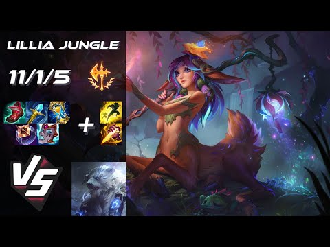 JUNGLE Lillia vs Volibear - EU Grandmaster Patch 14.15