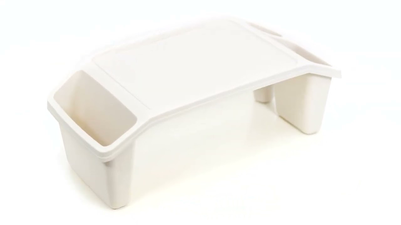 Portable Cream Bed Tray & Drink Holder