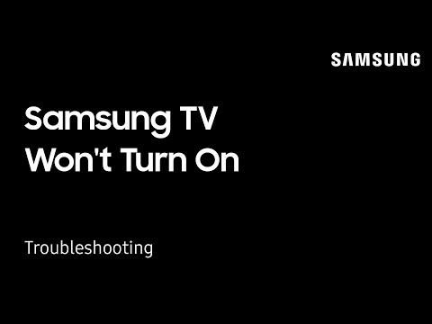 What to do when your TV won't turn on | Samsung US