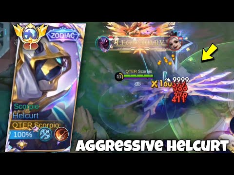 HELCURT PERFECT & SUPER AGGRESSIVE GAMEPLAY!!🤯🔥 ( BEST BUILD 2024 ) MLBB