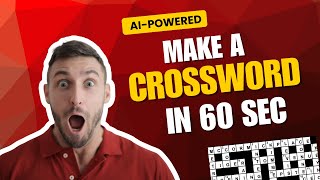 Create a Crossword Puzzle in Seconds with AI! 🚀 | Online Crossword Generator