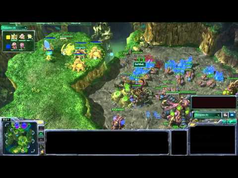 SC2 Commentary - Sen [Z] vs ROOTKiwiKaki [P] - Lost Temple p 1/2