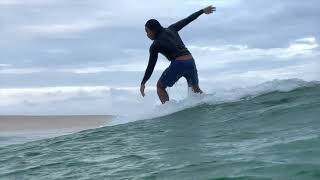 Slow it down in the Emerald waves. Surfing Panama City Beach.
