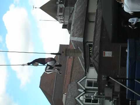 Kerry Wheeler static trapeze show for IYAF Festival