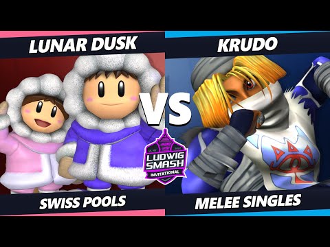 Ludwig Invitational - Lunar Dusk (Ice Climbers) Vs. Krudo (Sheik) SSBM Melee Tournament